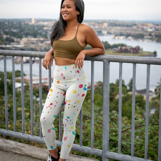 Aquarelle Whimsical Confetti Leggings Design (Créateur téléchargé)