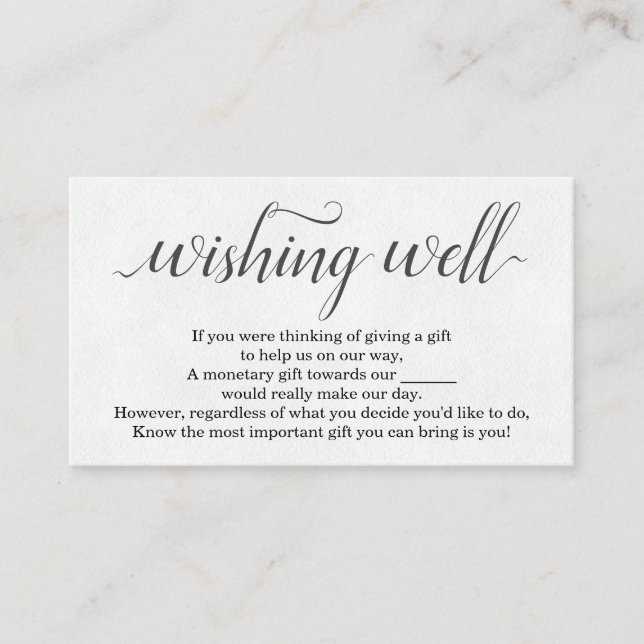 Aquarelle Wishing Well for Faire-part de mariage (Devant)