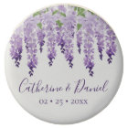 Aquarelle Wisteria Nom personnalisé | MARIAGE