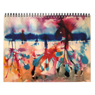 aquarelles, calendrier