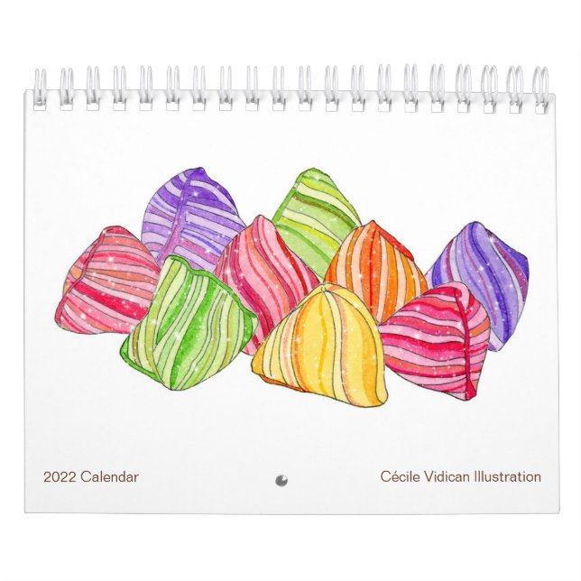 Aquarelles Calendrier 2022 (Protection)