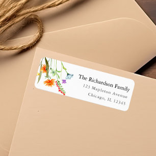 Aquarelles de fleurs sauvages colorées printanière