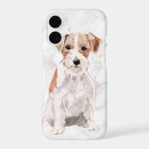 Aquarelles de Jack Russel Terrier à poil dur migno