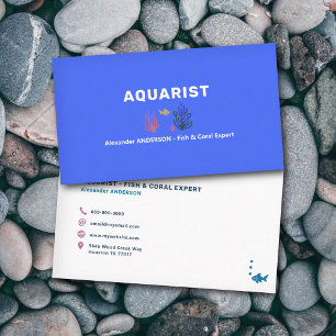 Aquarist - Fish & Coral Business Card