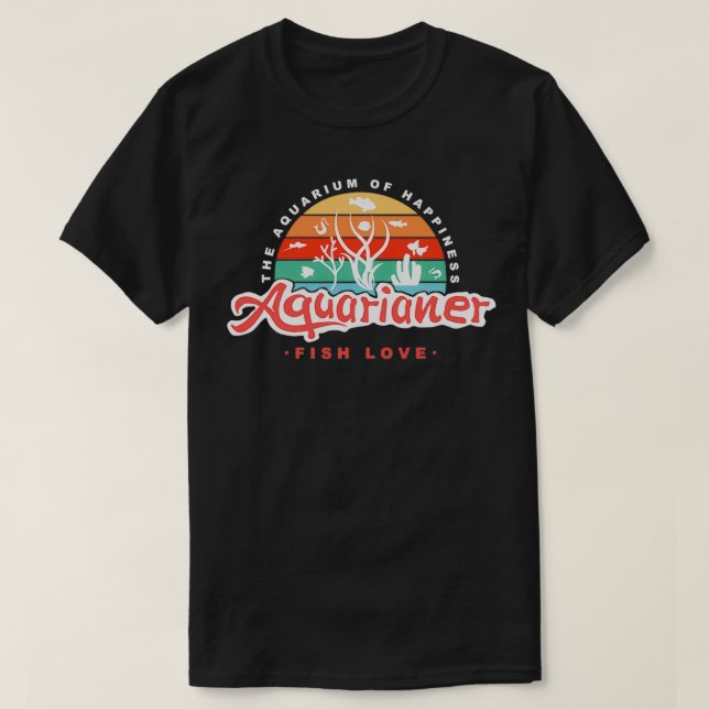 Aquaristic aquarist aquarium aquascaping T-Shirt (Design Front)