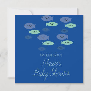 Aquarium Aquarium Baby shower bleu Merci