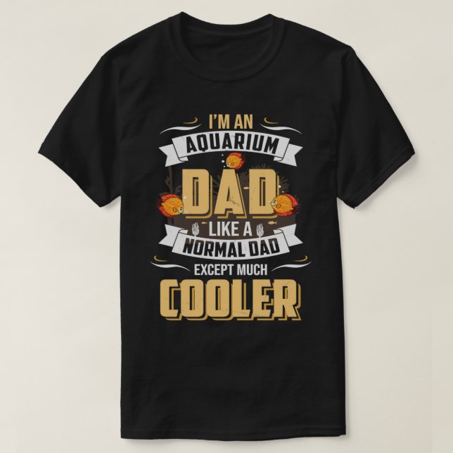 Aquarium Dad Funny Discus Fish Aquarist Cichlid 2 T-Shirt (Design Front)