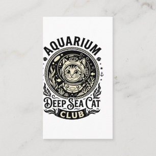 Aquarium Deep Sea Cat Funny Cat Graphic - Aquarium Business Card