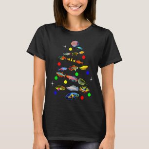 Aquarium Fish Christmas Tree Cichlid Gouramis Disc T-Shirt