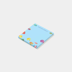 Aquarium Fish Cute Kid's Tropical Goldfish Post-it Notes