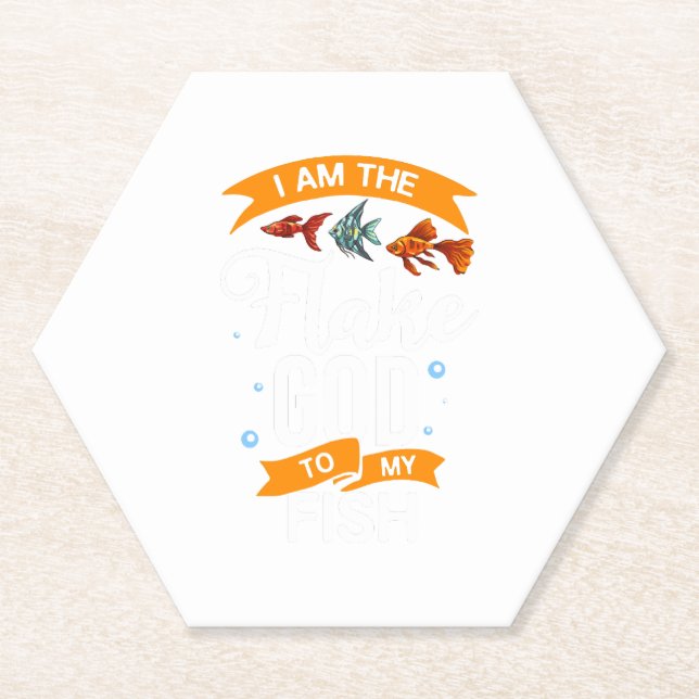 Aquarium Fish Tank Gift Saltwater Aquascaping Paper Coaster (Front)