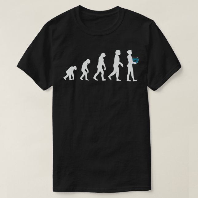 Aquarium Fishkeeper Evolution 1 T-Shirt (Design Front)