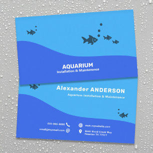 Aquarium Installation & Maintenance - Fish Business Card