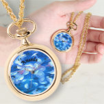Aquarium Jellyfish 0925 Necklace Watch<br><div class="desc">Painting "San Francisco Aquarium Jellyfish 0925" Collection

Personalize on the product page or click the "Customize" button for more design options.  Design created from my painting "San Francisco Aquarium Jellyfish 0925" capturing jellyfish in an aquarium in San Francisco,  California.   Matching products are available in this collection.</div>