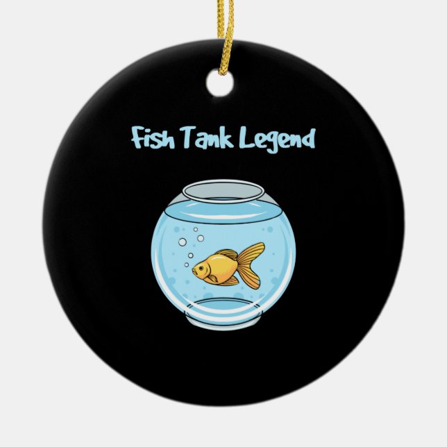 Aquarium Keeper - Fish Tank Legend Ceramic Ornament (Front)