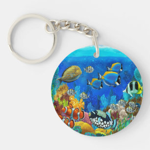 Aquarium keychian keychain