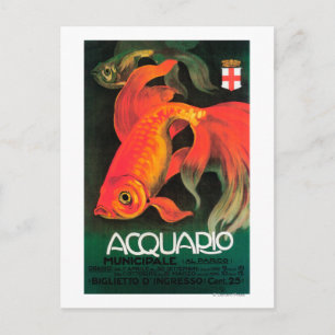 Aquarium & Municipal Park Promotional Poster Postcard