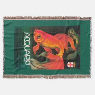 Aquarium & Municipal Park Promotional Poster Throw Blanket