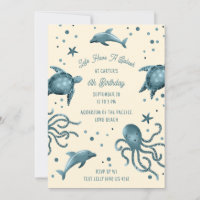 Aquarium Sea Life Kids Ocean Birthday Party