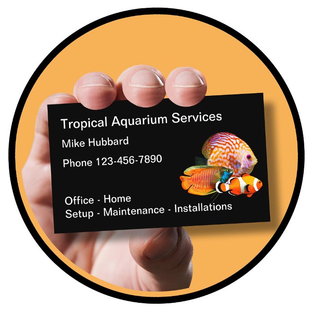 Aquarium Services Professional Business Card (Creator Uploaded)