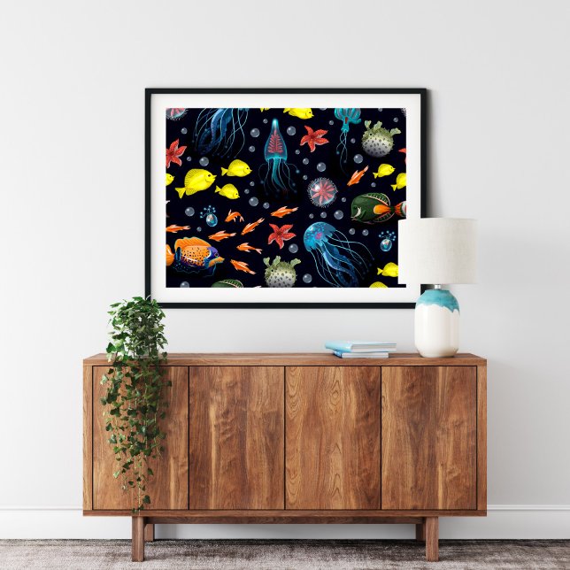 Aquarium sous-marin à domicile | Impression Canvas (Créateur téléchargé)