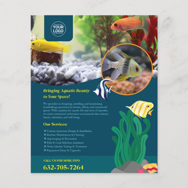 Aquarium Supplies Custom Flyer (Front)