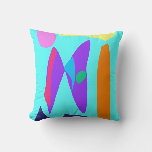 Aquarium Throw Pillow (Front)