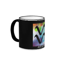 "AQUARIUS" 11 oz. RINGER COFFEE MUG