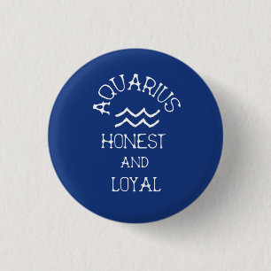 Aquarius 1 Inch Round Button