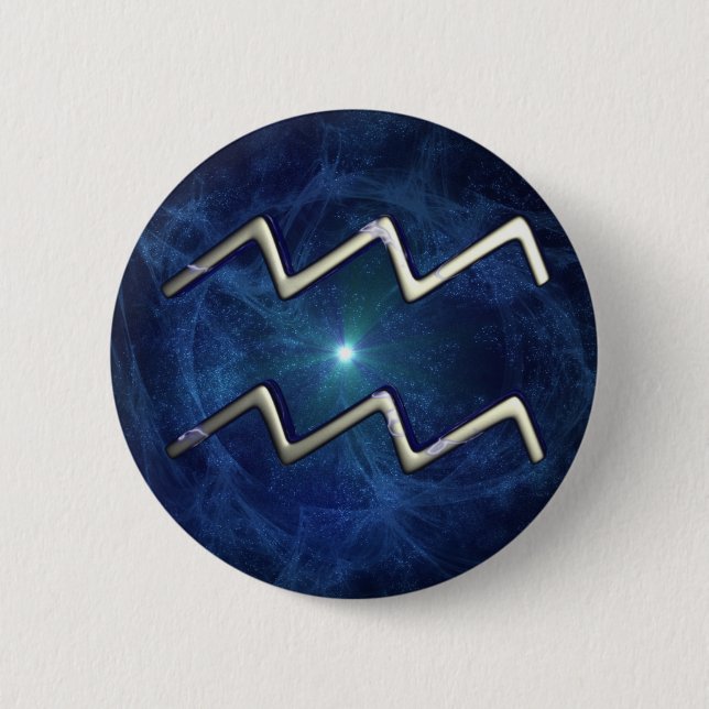 Aquarius 2 Inch Round Button (Front)