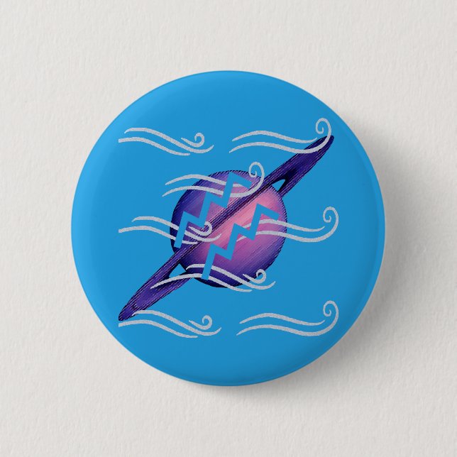 Aquarius 2 Inch Round Button (Front)