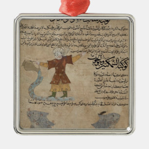 Aquarius and Pisces Metal Ornament