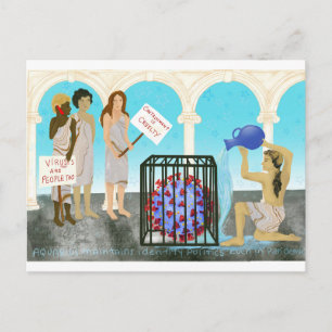 Aquarius and the Virus Postcard