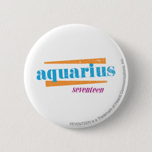 Aquarius Aqua 2 Inch Round Button (Front)