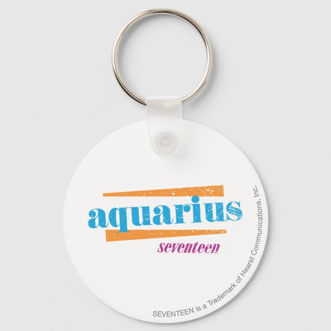 Aquarius Aqua Keychain (Front)