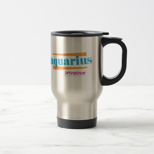 Aquarius Aqua Travel Mug (Right)