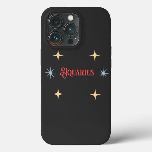 Aquarius Astrological Sign Case-Mate iPhone Case (Back)