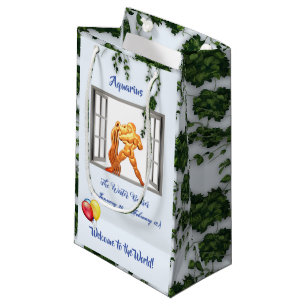 Aquarius Baby (Jan 20 – Feb 18) Water Bearer Small Gift Bag
