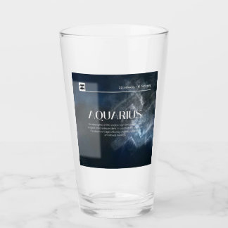 Aquarius Beer Glass