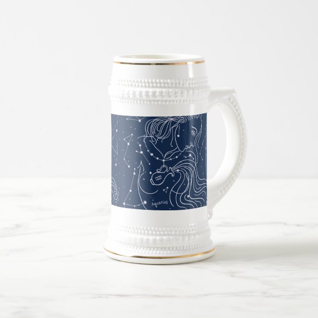 Aquarius Beer Stein (Front Right)