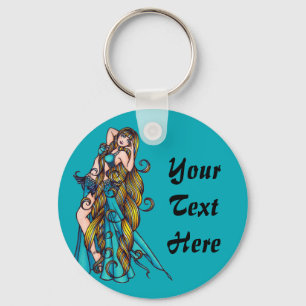 Aquarius Belly Dancer Keychain
