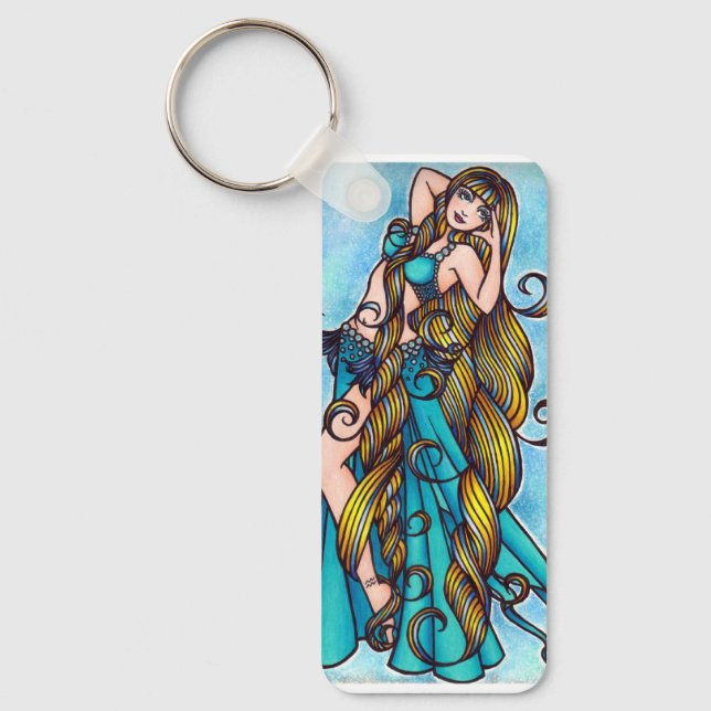 Aquarius Belly Dancer Keychain (Front)