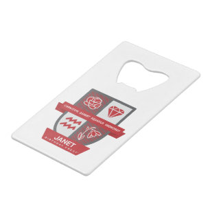 Aquarius Birthday Crest™ for January 20-31 Credit Card Bottle Opener