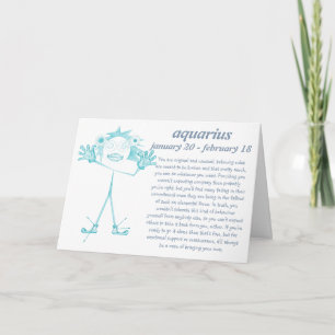 Aquarius [ - BitchScope - ] Carte d'anniversaire