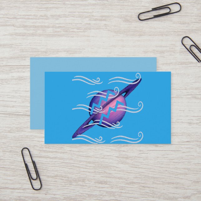Aquarius Business Card (Front/Back In Situ)