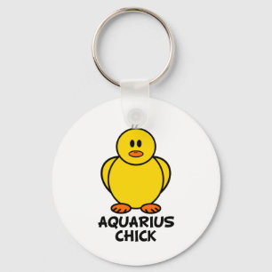 Aquarius Chick Keychain