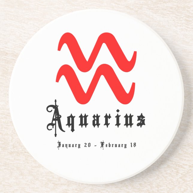 Aquarius Coaster (Front)