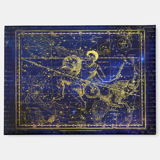 aquarius constellation magnet (Front)