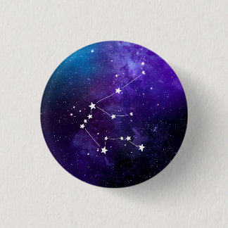 Aquarius Constellation Zodiac 1 Inch Round Button