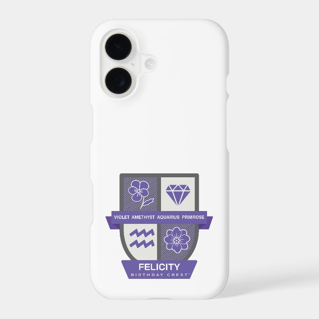 Aquarius Crest d'anniversaire™ pour 1er-18 février (Verso)